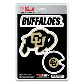 Colorado Buffaloes Decal Die Cut Team 3 Pack