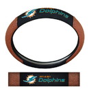 Miami Dolphins Steering Wheel Cover - Premium Pigskin