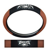 Philadelphia Eagles Steering Wheel Cover Premium Pigskin Style