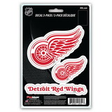 Detroit Red Wings Decal Die Cut Team 3 Pack