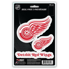 Detroit Red Wings Decal Die Cut Team 3 Pack