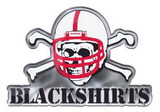 Nebraska Cornhuskers Auto Emblem Color Blackshirts