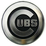 Chicago Cubs Auto Emblem - Silver