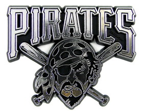 Pittsburgh Pirates Auto Emblem - Silver
