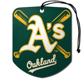 Oakland Athletics Air Freshener Shield Design 2 Pack
