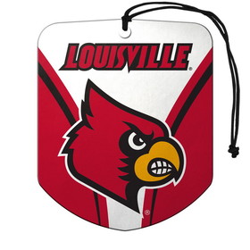 Louisville Cardinals Air Freshener Shield Design 2 Pack
