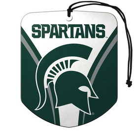 Michigan State Spartans Air Freshener Shield Design 2 Pack