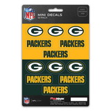 Green Bay Packers Decal Set Mini 12 Pack