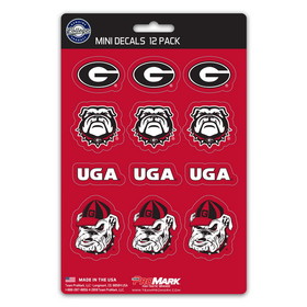 Georgia Bulldogs Decal Set Mini 12 Pack