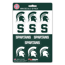 Michigan State Spartans Decal Set Mini 12 Pack