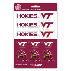 Virginia Tech Hokies Decal Set Mini 12 Pack