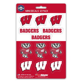 Wisconsin Badgers Decal Set Mini 12 Pack