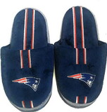 New England Patriots Slipper - Youth 4-7 Size 10-11 Stripe - (1 Pair)
