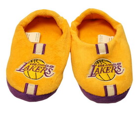 Los Angeles Lakers Slipper - Youth 4-7 Size 11-12 Stripe - (1 Pair)