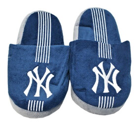 New York Yankees Slipper - Youth 8-16 Size 3-4 Stripe - (1 Pair)