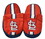 St. Louis Cardinals Slipper - Youth 8-16 Size 5-6 Stripe - (1 Pair) - L