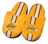 Los Angeles Lakers Slipper - Youth 8-16 Size 3-4 Stripe - (1 Pair)