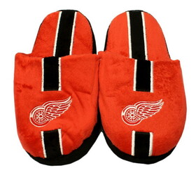 Detroit Red Wings Slipper - Youth 8-16 Size 3-4 Stripe - (1 Pair)