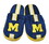 Michigan Wolverines Slipper - Youth 8-16 Size 3-4 Stripe - (1 Pair) - M