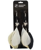 Pittsburgh Penguins Team Color Feather Earrings CO