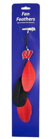 Wisconsin Badgers Team Color Feather Hair Clip CO