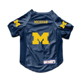 Michigan Wolverines Pet Jersey Stretch Size S