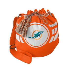 Miami Dolphins Bag Ripple Drawstring Bucket Style