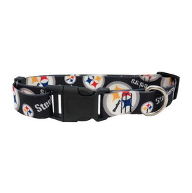 Pittsburgh Steelers Pet Collar Size M