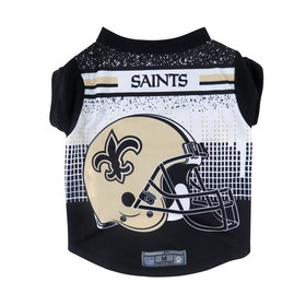 New Orleans Saints Pet Performance Tee Shirt Size L