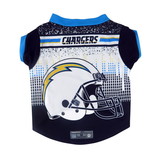 Los Angeles Chargers Pet Performance Tee Shirt Size M