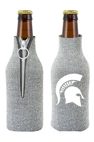 Michigan State Spartans Bottle Suit Holder Glitter Silver