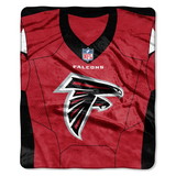 Atlanta Falcons Blanket 50x60 Raschel Jersey Design