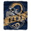 Los Angeles Rams Blanket 50x60 Raschel Grandstand Design St. Louis Throwback CO