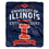 Illinois Fighting Illini Blanket 50x60 Raschel Label Design