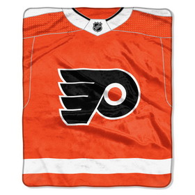 Philadelphia Flyers Blanket 50x60 Raschel New Jersey Design