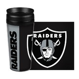 Oakland Raiders Travel Mug 14oz Full Wrap Style Hype Design