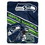 Seattle Seahawks Blanket 60x80 Raschel Slant Design