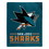 San Jose Sharks Blanket 50x60 Raschel Interference Design