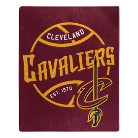 Cleveland Cavaliers Blanket 50x60 Raschel Blacktop Design