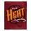 Miami Heat Blanket 50x60 Raschel Blacktop Design
