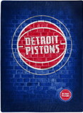 Detroit Pistons Blanket 60x80 Raschel Street Design
