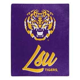 LSU Tigers Blanket 50x60 Raschel Signature Design