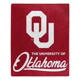Oklahoma Sooners Blanket 50x60 Raschel Signature Design