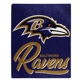 Baltimore Ravens Blanket 50x60 Raschel Signature Design