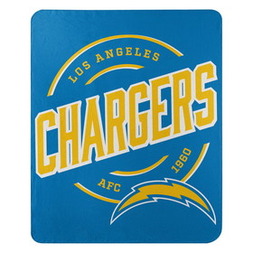 Los Angeles Chargers Blanket 50x60 Fleece Campaign Design