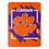 Clemson Tigers Blanket 46x60 Micro Raschel Dimensional Design Rolled