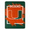 Miami Hurricanes Blanket 46x60 Micro Raschel Dimensional Design Rolled