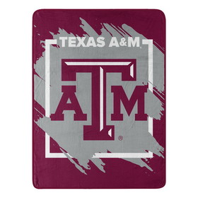 Texas A&M Aggies Blanket 46x60 Micro Raschel Dimensional Design Rolled