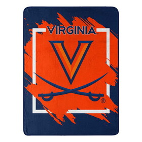Virginia Cavaliers Blanket 46x60 Micro Raschel Dimensional Design Rolled
