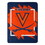 Virginia Cavaliers Blanket 46x60 Micro Raschel Dimensional Design Rolled